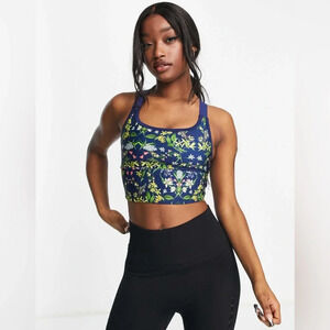 ASOS 4505 Mid Impact Floral Sports Bra